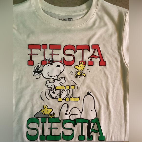 Peanuts Snoopy Fiesta Til Siesta Tee Size Medium - Picture 4 of 9